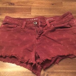 Maroon shorts